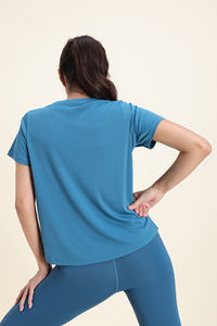 Zelocity Quick Dry Relaxed Top - Saxony Blue — thumbnail 4